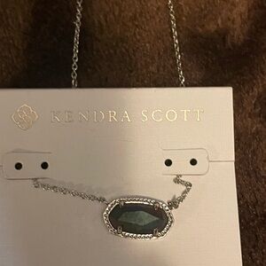 Kendra Scott Silver and Blue Pendant Necklace. New with tags.